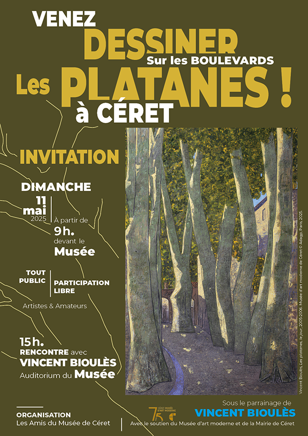 Venez dessiner les platanes à Céret