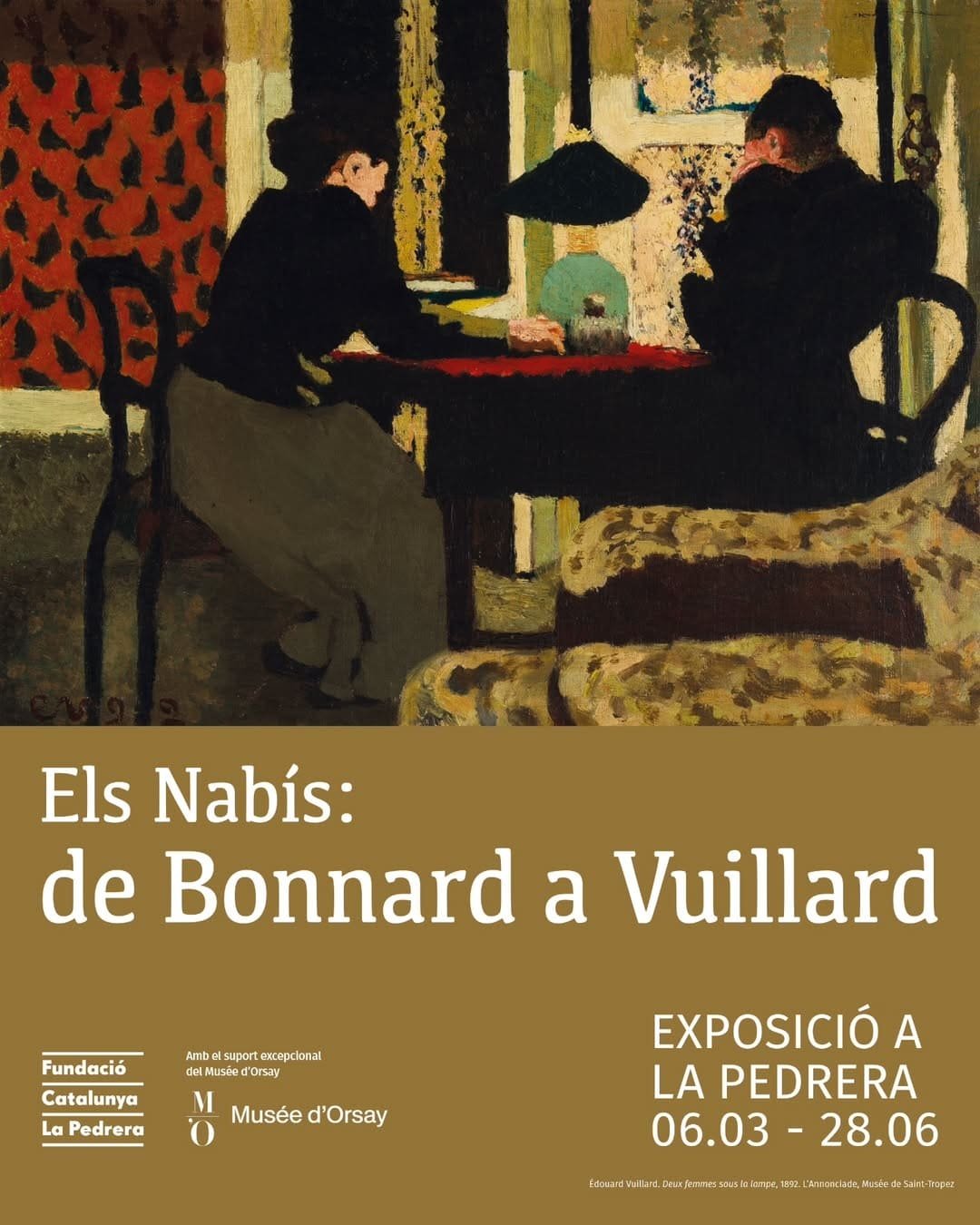 Affiche Expo Nabis Barcelone